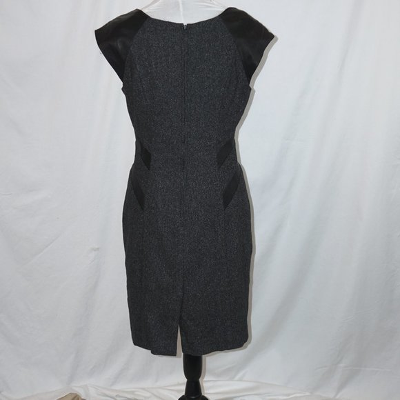 Rebecca Taylor Lamb Trim Silk/Wool Tweed Dress 6 - Picture 5 of 15